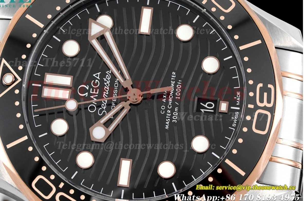 SS 300m Dial 42mm Seamaster Black A8800 JVSF RG 0226